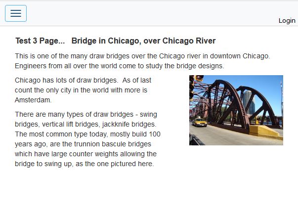 This is a Content Page